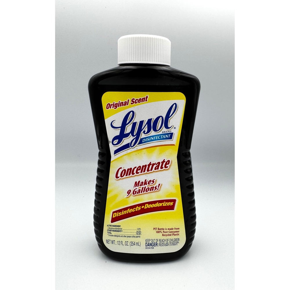 New Lysol Disinfectant Concentrate Original Scent 12 Oz Bottle DISCONTINUED